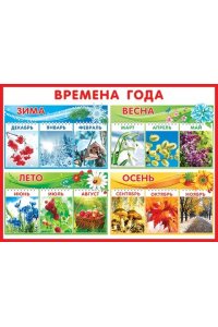 ПЛАКАТ 0-02-308 ВРЕМЕНА ГОДА (А2)