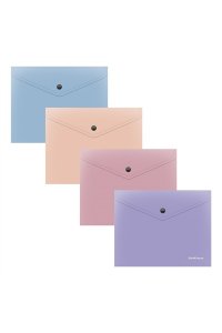 ПАПКА КОНВЕРТ НА КНОПКЕ А5+ SOFT MANGA (НЕПРОЗРАЧН) В АСС ЕК 61147