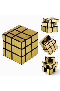 ИГРА ГОЛОВОЛОМКА ЗЕРКАЛЬНЫЙ КУБИК 3*3 ЗОЛОТО (НЕПРОПОРЦ) АРТ.581-5.7 (3991/7117)