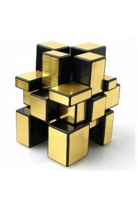 ИГРА ГОЛОВОЛОМКА ЗЕРКАЛЬНЫЙ КУБИК 3*3 ЗОЛОТО (НЕПРОПОРЦ) АРТ.581-5.7 (3991/7117)
