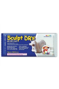 ГЛИНА Д/МОДЕЛИРОВАНИЯ 1 КГ БЕЛАЯ SCULPT DRY MUNGYO АРТ.МW1000 (5401)
