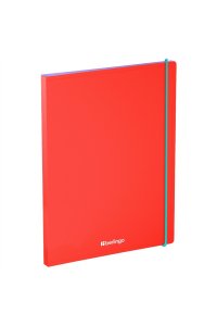 ПАПКА С 30 ВКЛ BERLINGO SOFT TOUCH С РЕЗИНКОЙ 17ММ 700МКМ RAZE КРАСНАЯ DB4_30151 (1460)