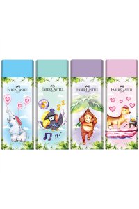 ЛАСТИК FABER CASTELL HAPPY JUNGLE /КАРТОН ФУТЛЯР/ В АСС 188739