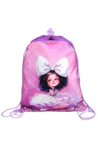 МЕШОК Д/ОБУВИ ФЕНИКС+ 36*48 СМ КАРМАН НА МОЛНИИ БАЛЕРИНА С БАНТОМ 72167