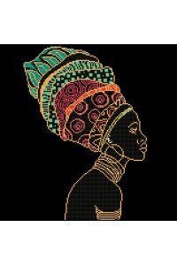 КРИСТАЛЬНАЯ МОЗАИКА 45*45СМ ЖЕНЩИНА В ТЮРБАНЕ 