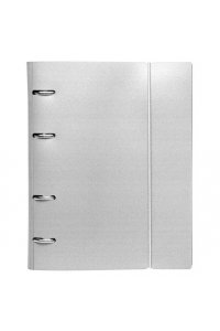 ТЕТР 120Л ХАТБЕР НА КОЛЬЦАХ METALLIC СЕРАЯ (С РЕЗИНКОЙ) 120ТК5ВР1_03414 (4485)