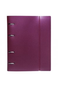 ТЕТР 120Л ХАТБЕР НА КОЛЬЦАХ METALLIC БОРДО (С РЕЗИНКОЙ) АРТ.120ТК5ВР1_03406 (4454)