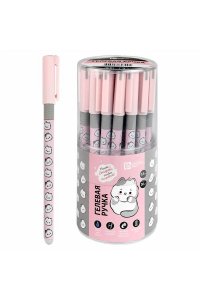 РУЧКА ПИШИ-СТИРАЙ ГЕЛ СИН 0,5 ММ КОТИКИ НА РОЗОВОМ ФЕНИКС+ В АСС 69518