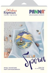 НАБОР ДЛЯ ВЫШИВАНИЯ БРОШЬ НОЧНОЙ МАЯК