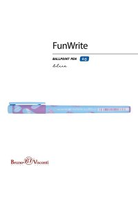 РУЧКА ШАР СИН FUNWRITE СЕРДЕЧКИ. ЭМОЦИИ. ГОЛУБОЕ НЕБО 0.5 BRUNO VISCONTI 20-0212/90 (1376)