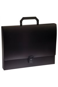ПАПКА-ПОРТФЕЛЬ А4 1 ОТД СТАММ ПЛАСТ ЧЕРНЫЙ ММ-30700 (7009)