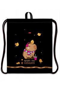 МЕШОК Д/ОБУВИ С ПЕТЛЕЙ HATBER ПОТОМУ ЧТО КАПИБАРА 1 ОТД 41*49СМ NMN_19024