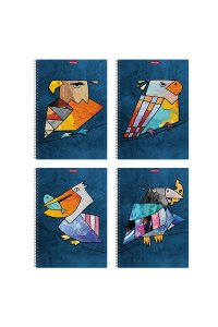 ТЕТР 80 КЛЕТ А4 СПИРАЛЬ BIRDS (ПЛАСТ ОБЛ) В АСС EK 53153