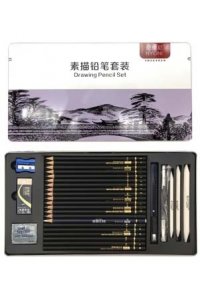 НАБОР Д/РИСОВАНИЯ И СКЕТЧИНГА NYONI 29 ПРЕДМ (МЕТАЛЛ ФУТЛЯР) CI-129/CD-401 (0018)