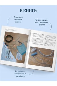 Хагебёк К. 135 МОЗАИЧНЫХ УЗОРОВ на основе снятых петель. Большая книга вязания на спицах