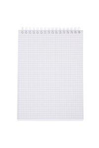 БЛОКНОТ 80Л А5 ХАТБЕР СПИРАЛЬ ПЛАСТИК VELVET БЕЛЫЙ АРТ.80Б5В1ГР_01631 (2228)