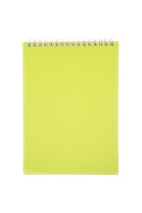 БЛОКНОТ 80Л А5 ХАТБЕР СПИРАЛЬ ПЛАСТИК LINE NEON ЖЕЛТЫЙ АРТ.80Б5В1ГР_03037 (1566)