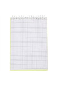 БЛОКНОТ 80Л А5 ХАТБЕР СПИРАЛЬ ПЛАСТИК LINE NEON ЖЕЛТЫЙ АРТ.80Б5В1ГР_03037 (1566)