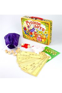НАСТ ИГРА РУССКОЕ ЛОТО СКОМОРОХИ (ЖЕСТ.ЧЕМОДАНЧИК) *ДК* АРТ.01730