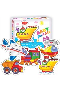 ПАЗЛЫ BABY PUZZLE ТРАНСПОРТ MAXI 5 В 1 ДРОФА АРТ.4000
