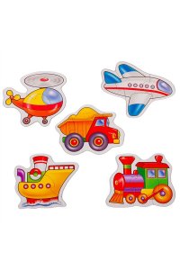 ПАЗЛЫ BABY PUZZLE ТРАНСПОРТ MAXI 5 В 1 ДРОФА АРТ.4000