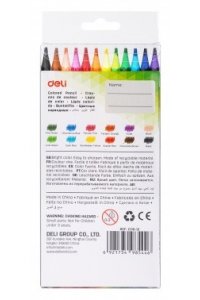 КАРАНДАШИ 12ЦВ DELI ENOVATION ПЛАСТИК /ЕВРОПОДВЕС/ АРТ.EC110-12 (5446)