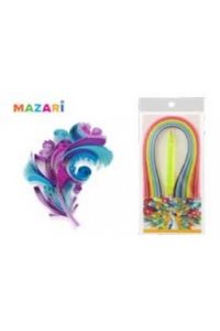 БУМАГА Д/КВИЛЛИНГА ( РУЧКА В КОМПЛ) 20ЦВ 170 ПОЛОС 5*390ММ MAZARI M-4311 (4444)