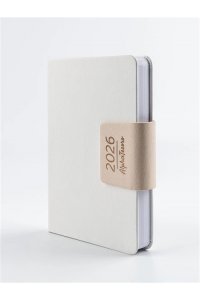 ЕЖЕДНЕВНИК 2026 176Л А6+ АЛЬФА-ТРЕНД МИЛАН БЕЛЫЙ+ БЕЖЕВЫЙ КЛАПАН 310130 (6304)