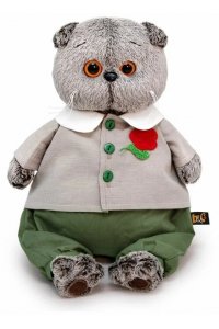 ИГРУШКА МЯГ БАСИК (В КОМПЛЕКТЕ С ЦВЕТКОМ) АРТ.KS22-225 (2511)