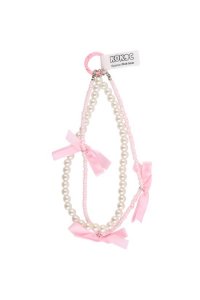 БРЕЛОК-ПОДВЕС 20СМ PINK BOW ПЛАСТИК КОКОС БЕЛЫЙ/РОЗОВЫЙ 261403 (0653)