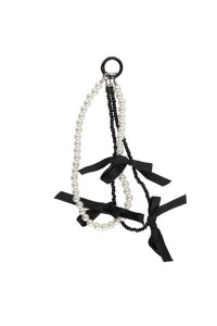 БРЕЛОК-ПОДВЕС 20СМ BLACK BOW ПЛАСТИК КОКОС БЕЛЫЙ/ЧЕРНЫЙ 261405 (0691)