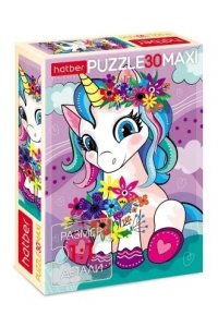 ПАЗЛЫ 30 HATBER MAXI ЕДИНОРОЖКА 30ПЗ4_28355 (7442)