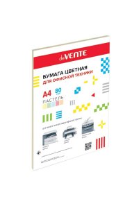 БУМАГА 5 ЦВ 50 Л PALE А4 80Г/М (ПАСТЕЛЬ) DEVENTE 2072412 (4241)