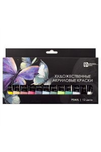 КРАСКИ АКРИЛ 12ЦВ 12МЛ ФЕНИКС+ БАБОЧКИ 64589