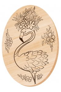 НАБОР Д/ВЫЖИГАНИЯ ДОЩЕЧКА ФЛАМИНГО (ОВАЛ) *ДК* АРТ.04468