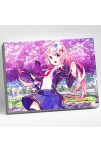 РОСПИСЬ ПО НОМЕРАМ 40*50СМ ВЕСЕННЕЕ АНИМЕHR0232