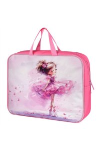 ПАПКА С РУЧКАМИ А4 34,5*26*7 СМ БАЛЕРИНА В КЕДАХ ФЕНИКС+ 72392