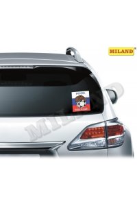 НАКЛЕЙКА Д/АВТОМОБИЛЯ РОССИЯ ПОБЕЖДАЙ АРТ.НА-3914 *МИЛЕНД*