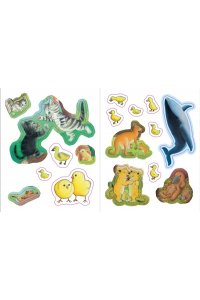 Детёныши животных (с наклейками)