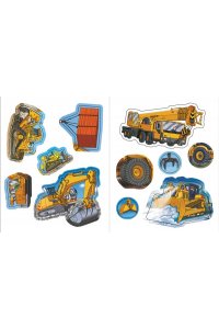 Строительные машины (с наклейками)