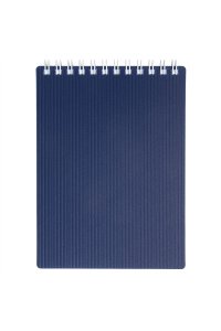 БЛОКНОТ 80Л А6 ХАТБЕР СПИРАЛЬ ПЛАСТИК VELVET СИНИЙ АРТ.80Б6В1ГР_01609 (2303)