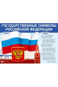 ПЛ-14841 Плакат А1. Государственные символы Российской Федерации