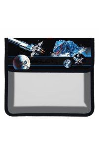 ПАПКА Д/ТЕТР 1 ОТД А5 НА МОЛНИИ КОСМИЧЕСКИЙ ДИНОЗАВР HATBER АРТ.AMP_05071 (5095)