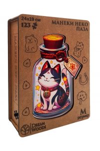 ПАЗЛЫ ФИГУРНЫЕ А4 МАНЕКИ НЕКО /97 ДЕТ/ (ДЕРЕВО) Р-081 (5682)