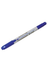 МАРКЕР ПЕРМ CROWN 1/2ММ ДВУСТОР ТОНКИЙ+ТОЛСТЫЙ P-800W СИНИЙ (5924)
