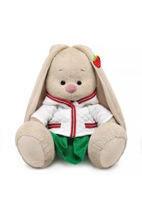 ИГРУШКА МЯГ ЗАЙКА МИ В КУРТОЧКЕ И С ЗЕМЛЯНИЧКОЙ НА УШКЕ SIDS-657 (9937)