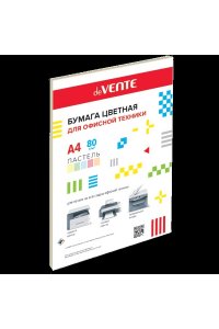БУМАГА 5 ЦВ 20 Л ПАСТЕЛЬН ЦВ А4 80 Г/М² DEVENTE 2072900/2072232 (5343)