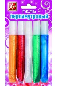 ГЕЛЬ С БЛЕСТКАМИ 5ЦВ 10МЛ ПЕРЛАМУТР ЛУЧ /БЛИСТЕР/ 21С 1389-08