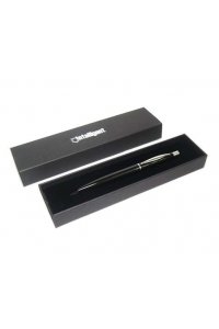 РУЧКА INTELLIGENT ШАР СИН 1ММ ЧЕРНЫЙ ГЛЯНЕЦ С СЕРЕБР /ФУТЛЯР/ BV-177