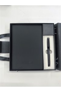 НАБОР ЗАПИСНАЯ КНИЖКА А5 80 Л+РУЧКА СТИХИЯ BLACK EDITION АРТ.ST07010 (4723)